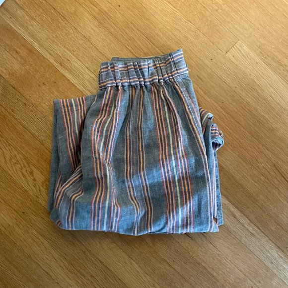 Madewell Side Button Huston Linen Blend Rainbow - Picture 4 of 4